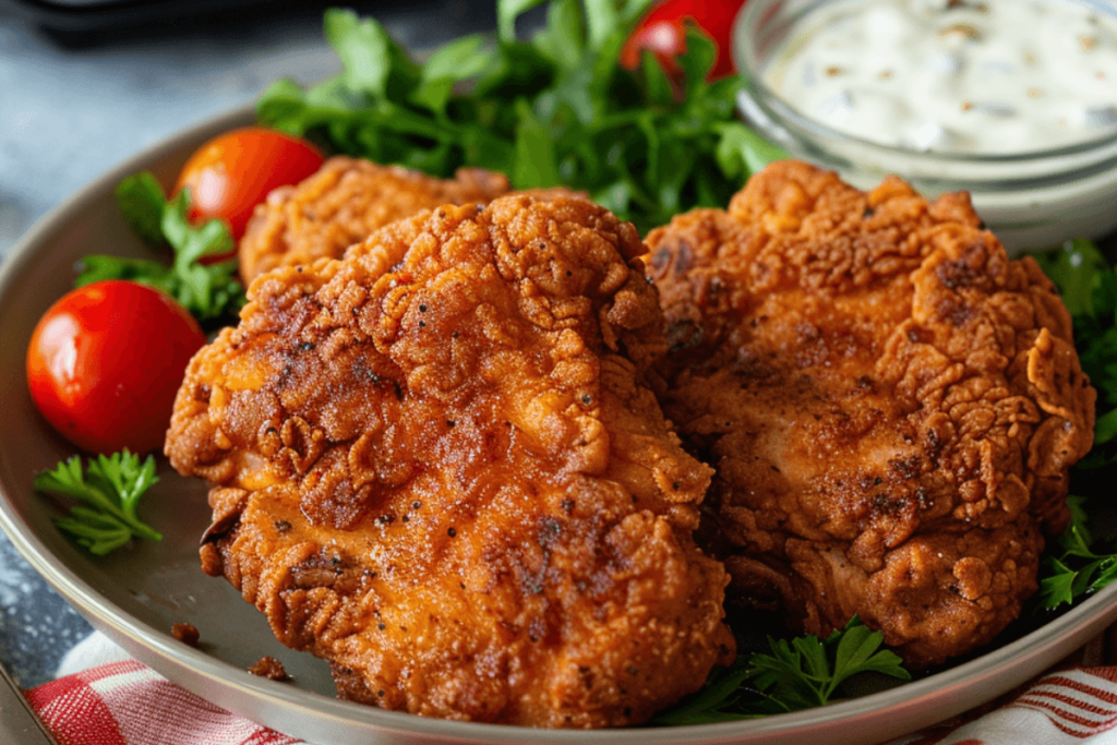 How long do you Cook Southern Fried Chicken Steaks in the Air Fryer