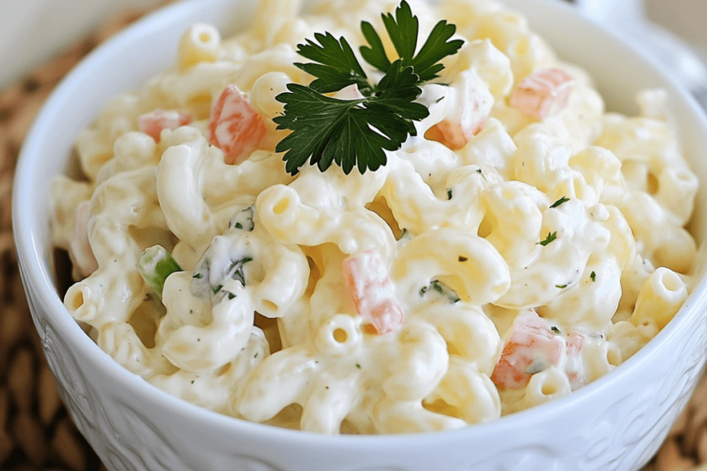 What is Amish macaroni salad made of