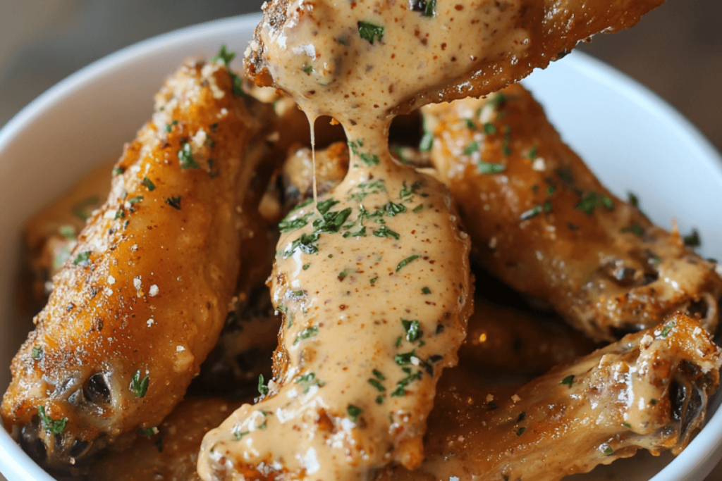 What is Garlic Parmesan Wing Sauce Made Of 