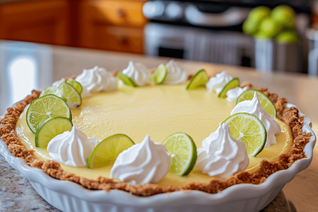 Can I substitute regular lime juice for key lime in a pie