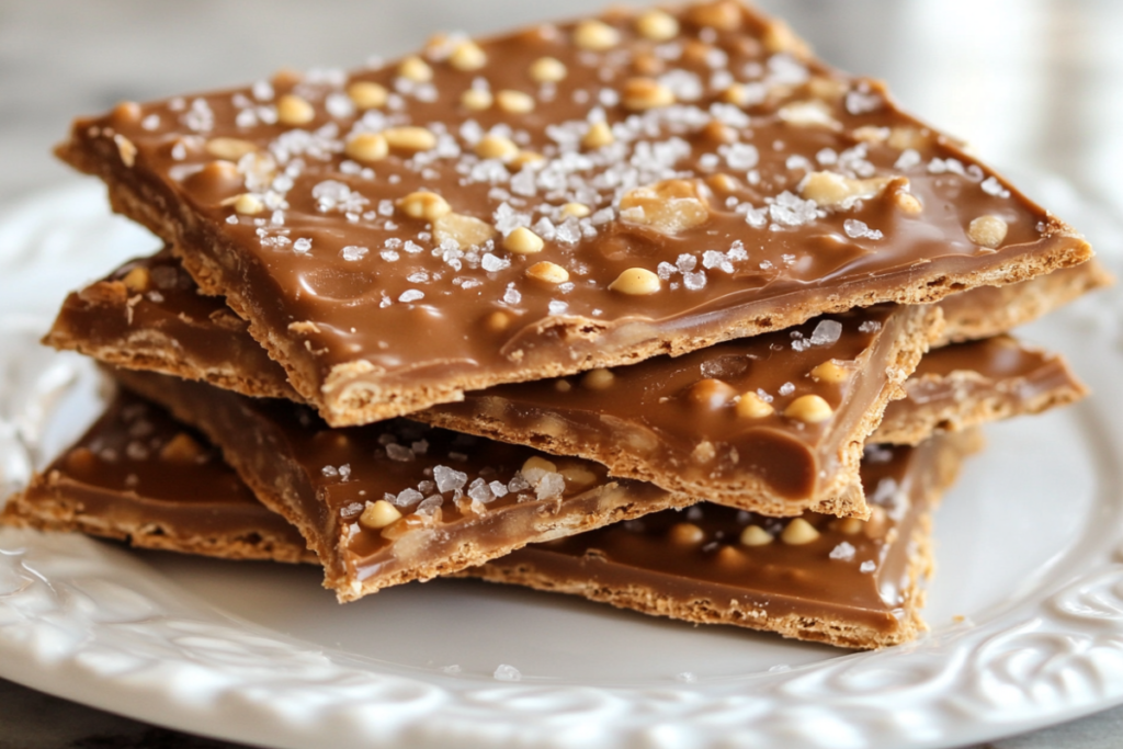 How do you make toffee with saltine crackers