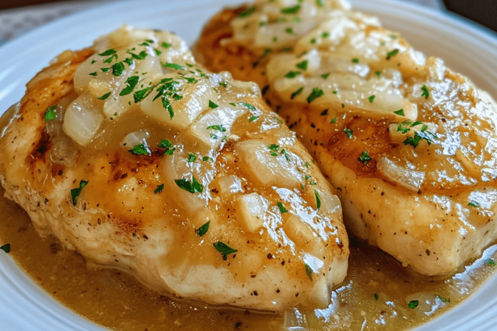 crockpot french onion chicken