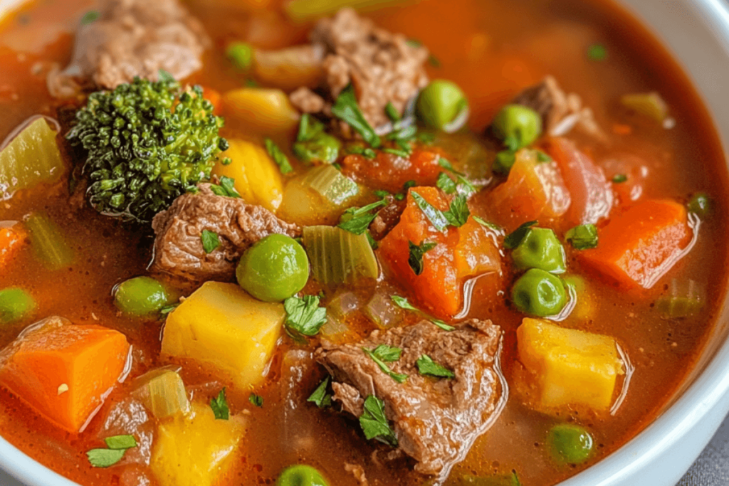 old fashioned vegetable beef soup recipe