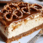 Salted Caramel Pretzel Cheesecake