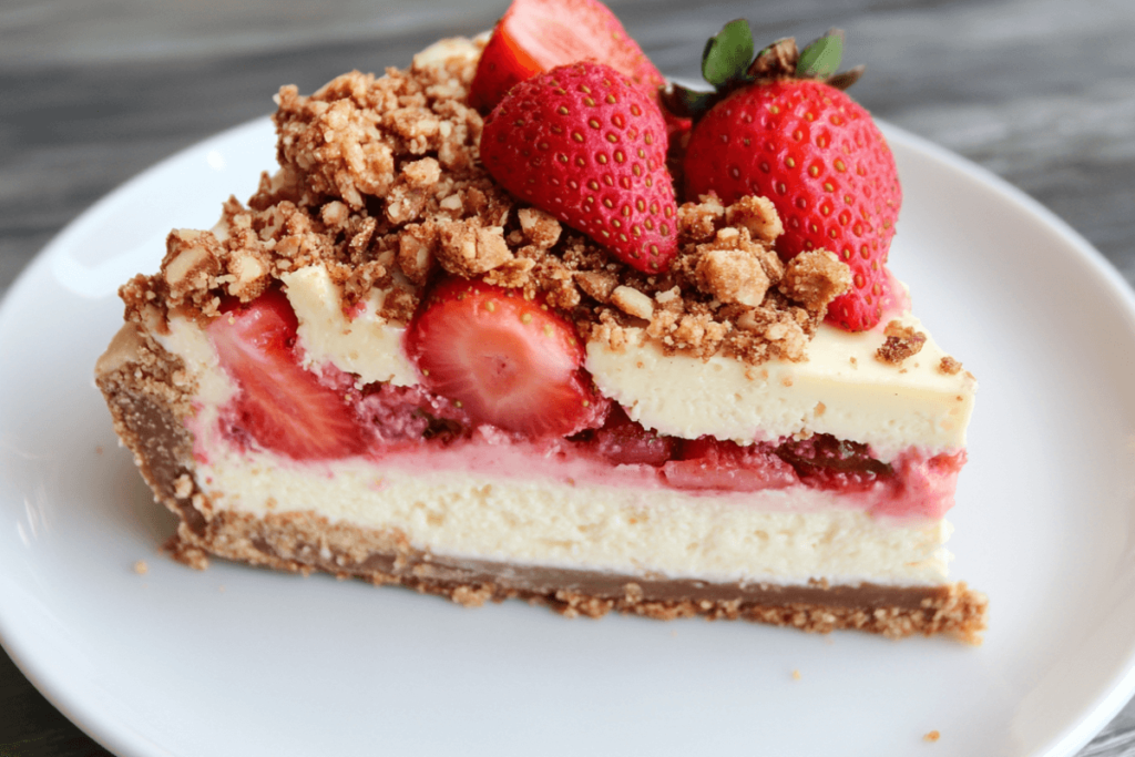 Strawberry Crunch Cheesecake