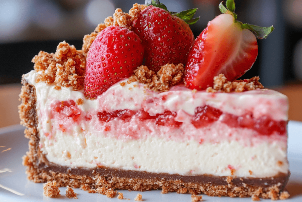 Strawberry Crunch Cheesecake