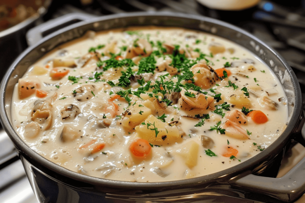 What is the best thickener for clam chowder