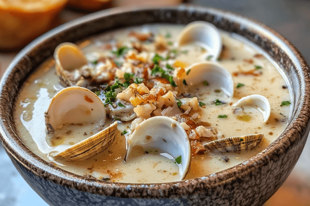 What is the correct way to cool 5 gallons of clam chowder