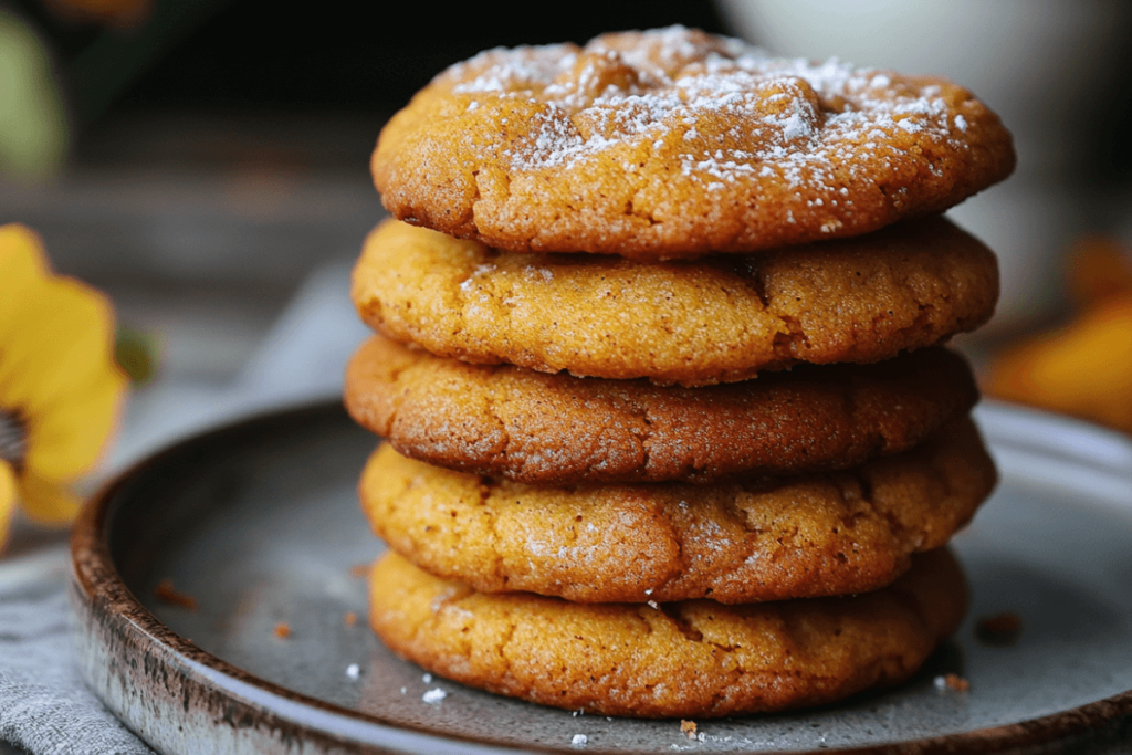 brown butter maple pumpkin cookies