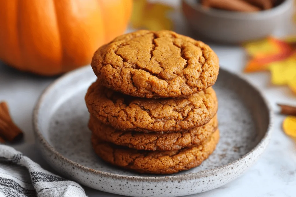 brown butter maple pumpkin cookies