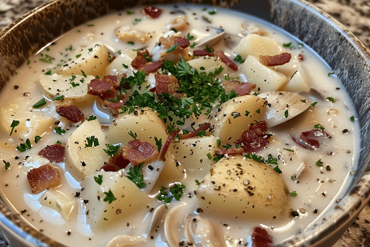 clam chowder slow cooker recipe