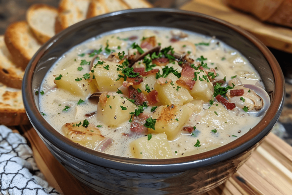 clam chowder slow cooker recipe 