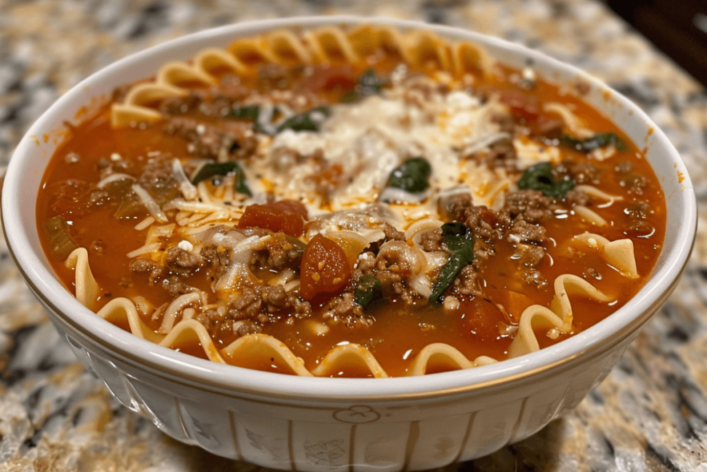 crockpot lasagna soup