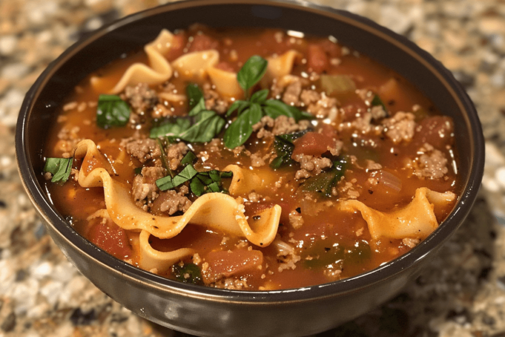 crockpot lasagna soup