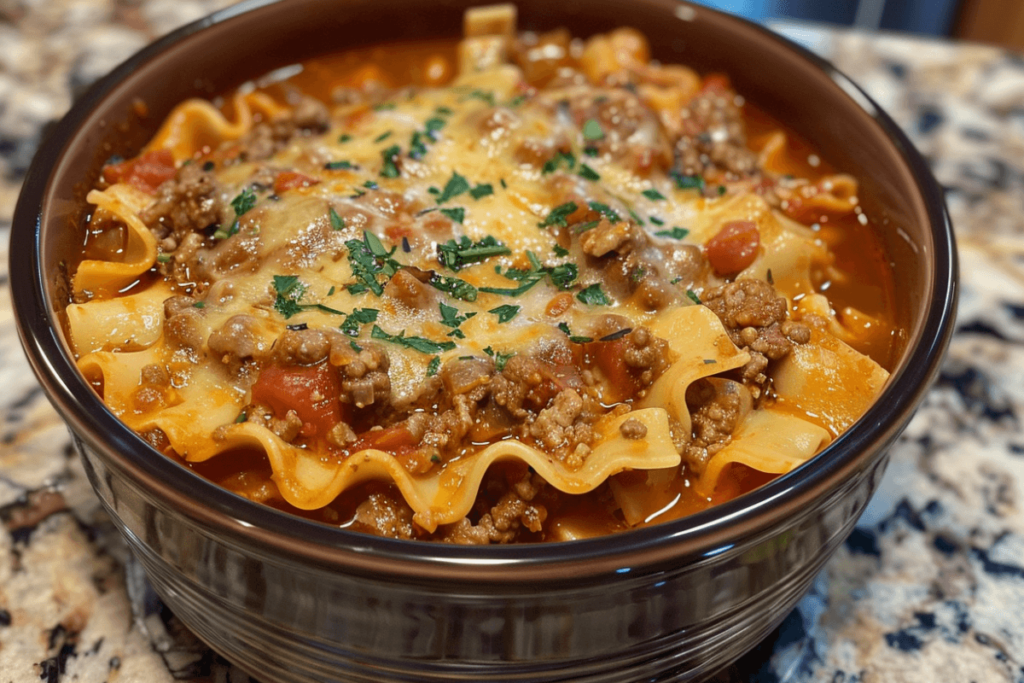 crockpot lasagna soup